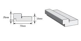 Коробка (у,п)для дверей Браво, 3D Shabby Chic 